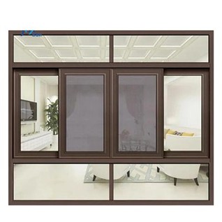 Finestre in alluminio marrone